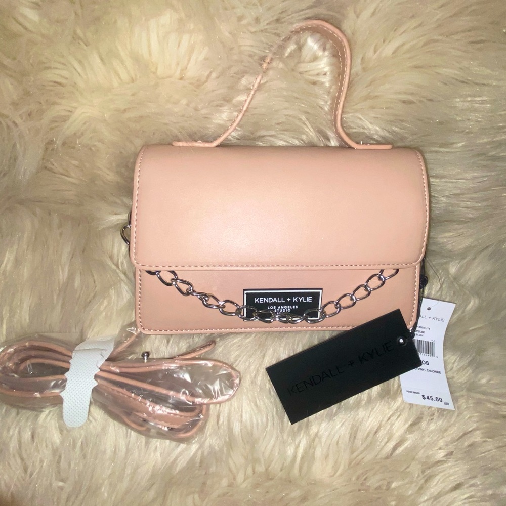Rose pale blush crossbody bag new